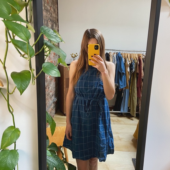 A New Day Blue Cotton Dress - Picture 2 of 3